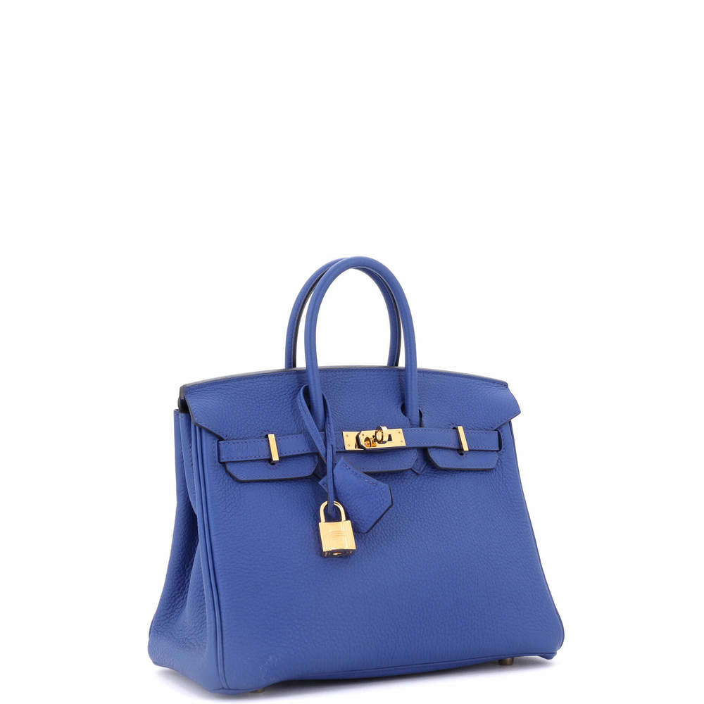 Hermes Birkin 25 Blue Togo with Gold Hardware - Picture 3 of 8